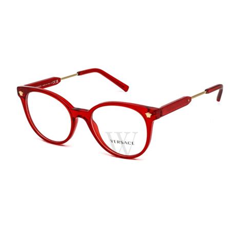 versace red eyeglass frames